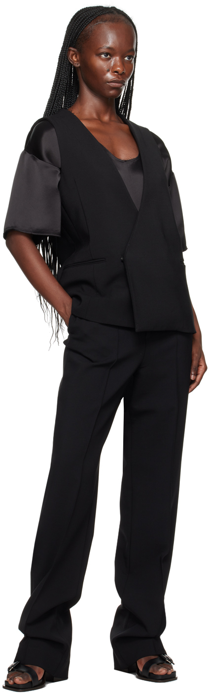 Black tux vest