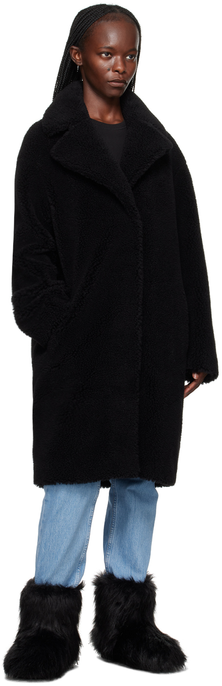 Stand Studio Black Camille Cocoon Coat