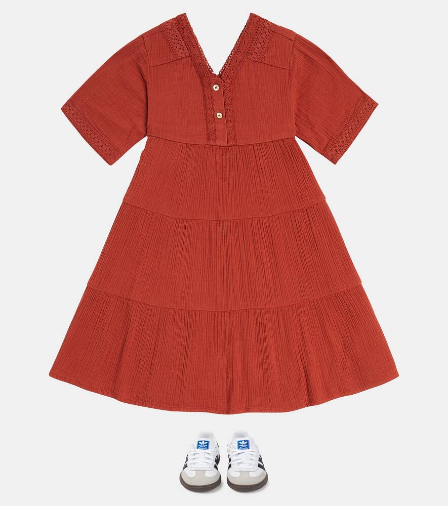 Scotch & Soda Kids Tiered cotton dress