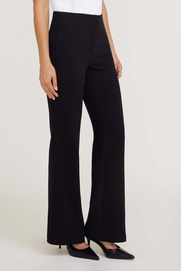 Stevie Slim Bootcut Pants - Black - Women Clothing