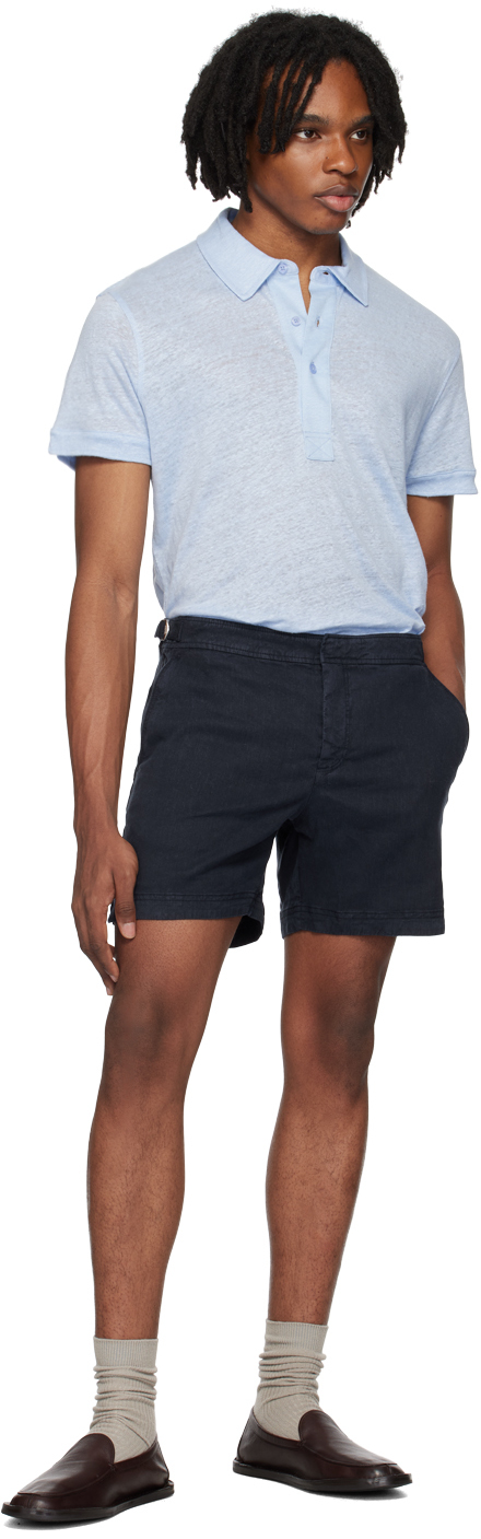 Orlebar Brown Blue Sebastian Polo