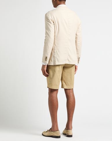 Man Blazer Beige Size 40 Cotton, Linen, Polyester, Elastane