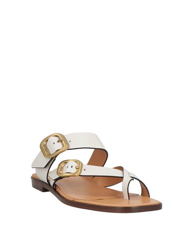 Woman Thong sandal White Size 4 Leather