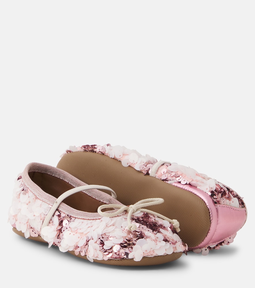 PèPè Sequined ballet flats