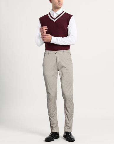 Man Pants Grey Size 31 Cotton, Elastane