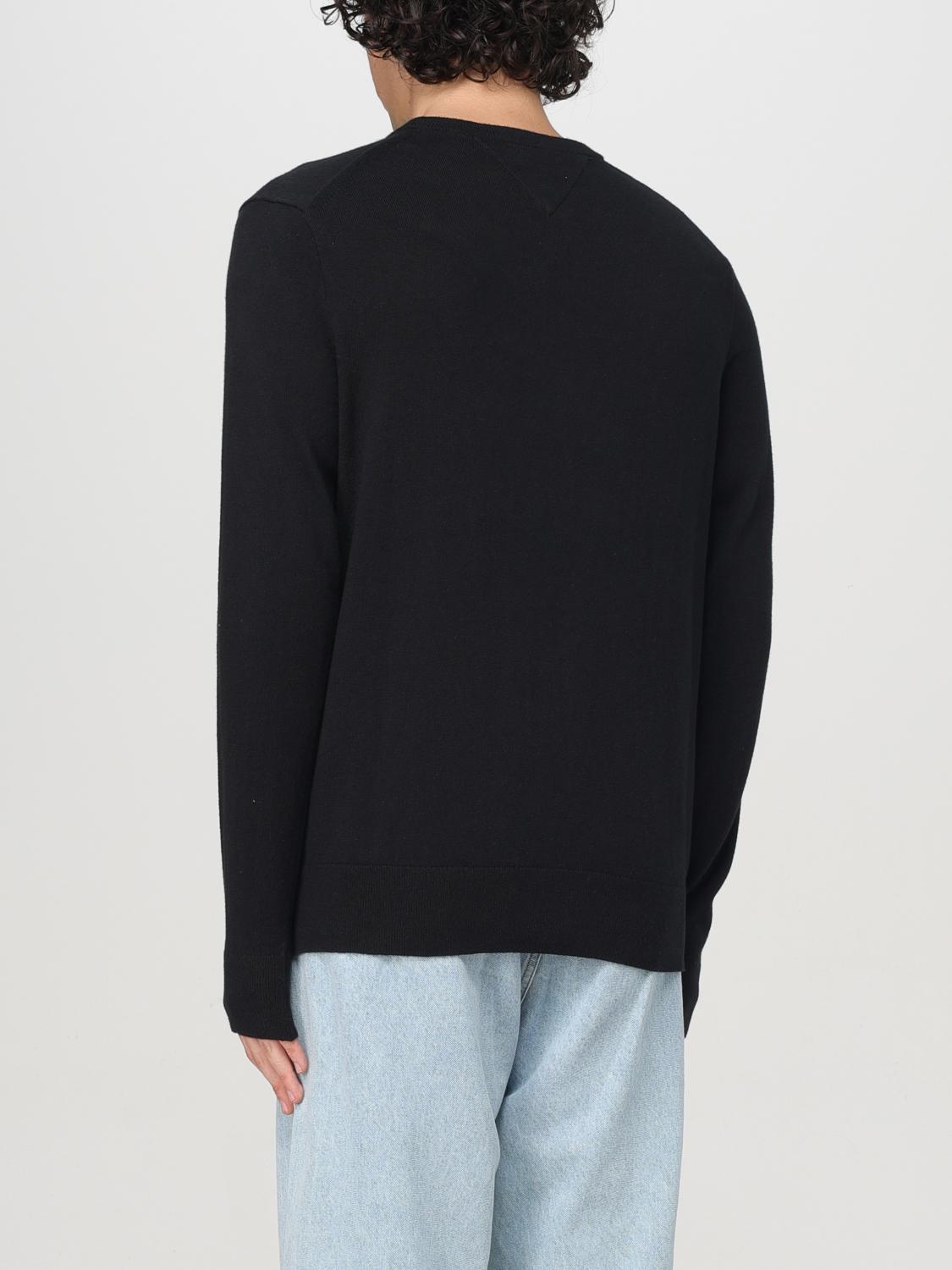Black Crew-neck Sweater With Mini Logo