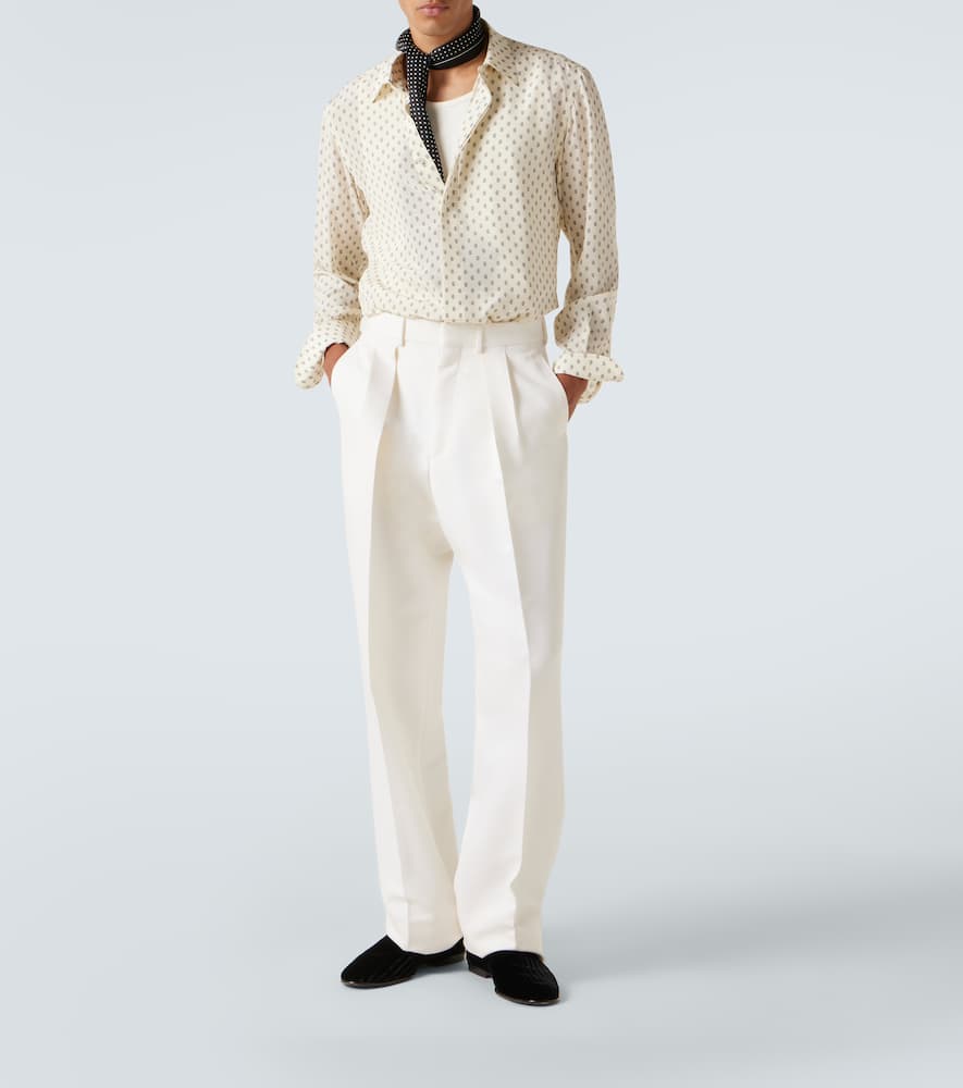 Paisley silk crêpe de chine shirt