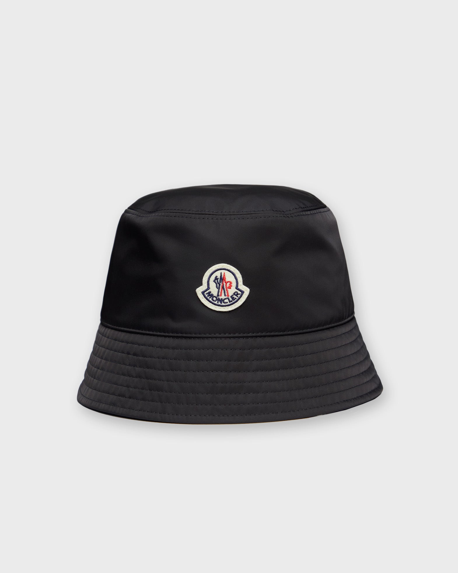 Moncler Hat Bucket Cotton Blend Grey