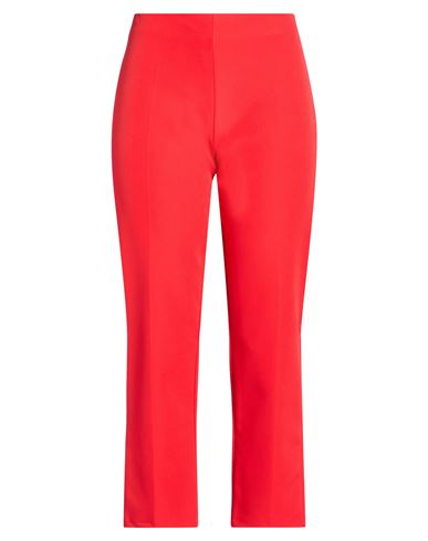 B. yu Woman Pants Tomato red Size M Polyester, Elastane