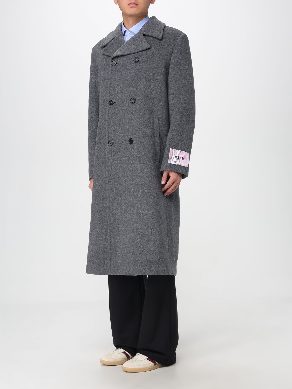 Coat Men color Grey