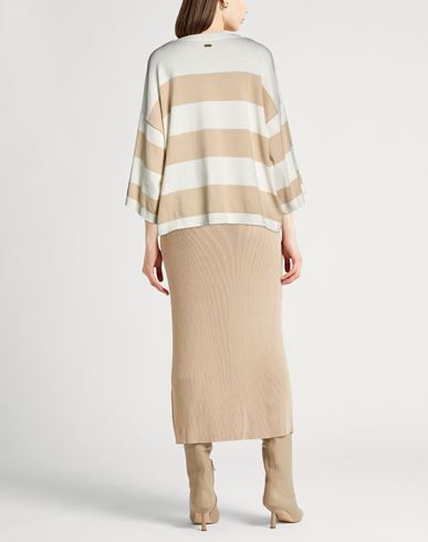 Modern Heritage Woman Sweater Sand Size 10 Cotton