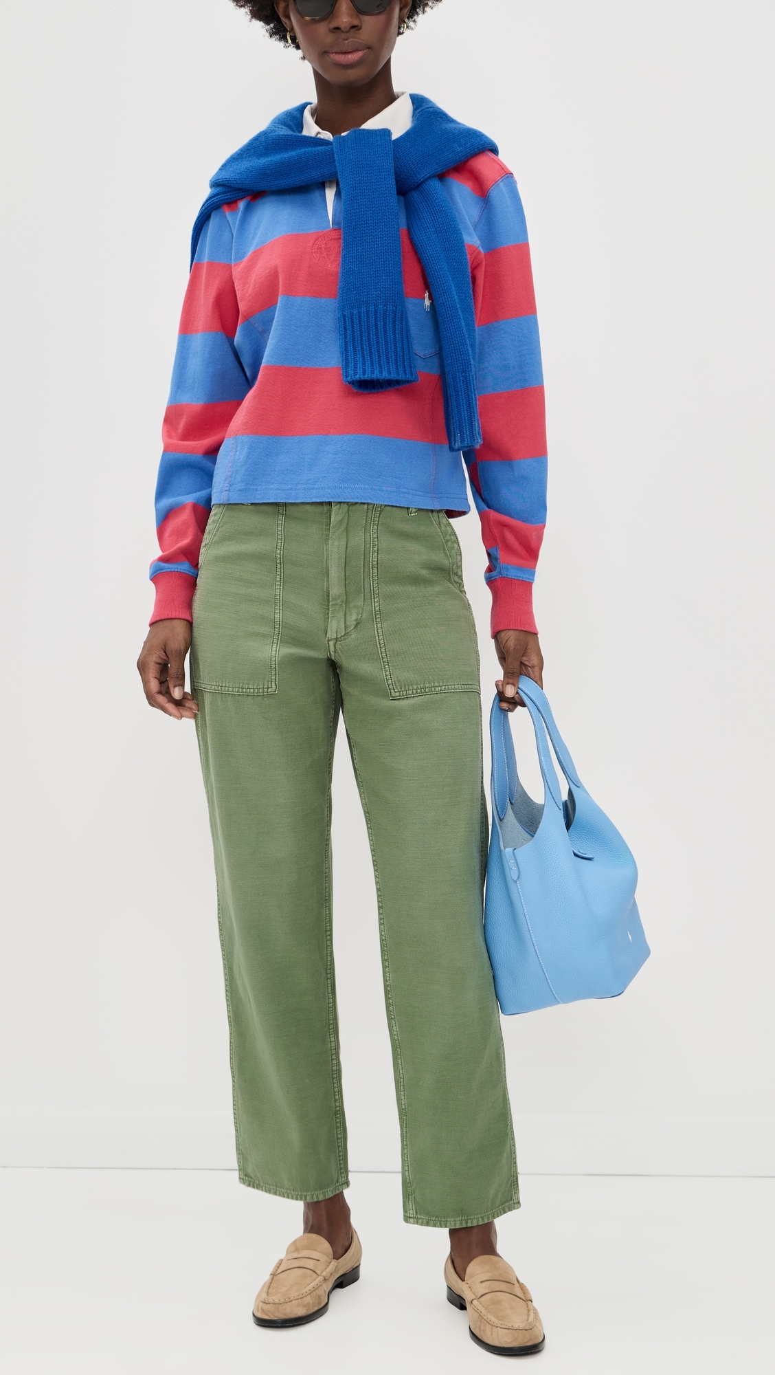 Cotton Ricky Pants Olive