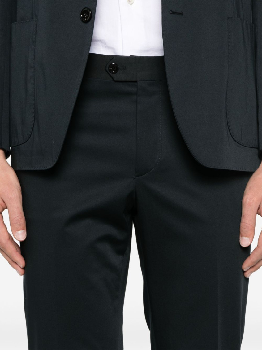 Dark Blue Single-breasted Suit