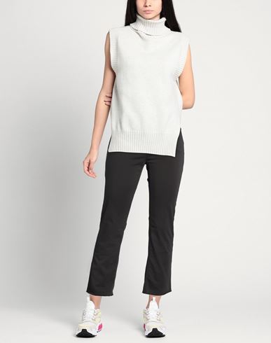 Woman Pants Charcoal Size 10 Cotton, Elastane