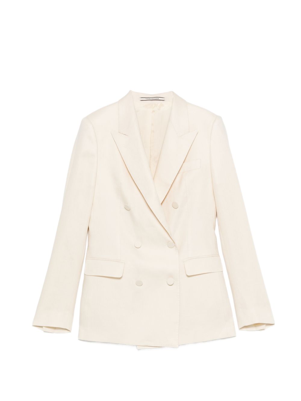 Linen double-breasted suit
