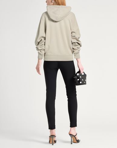 Woman Sweatshirt Sand Size L Cotton