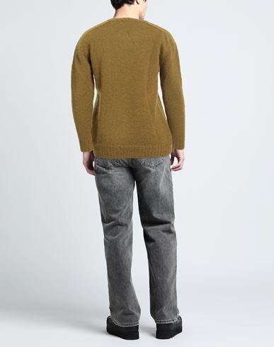 Man Sweater Khaki Size XL Superkid mohair, Polyamide, Elastane