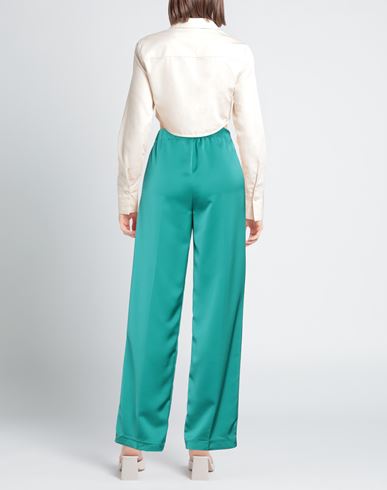 Woman Pants Emerald green Size 8 Polyester