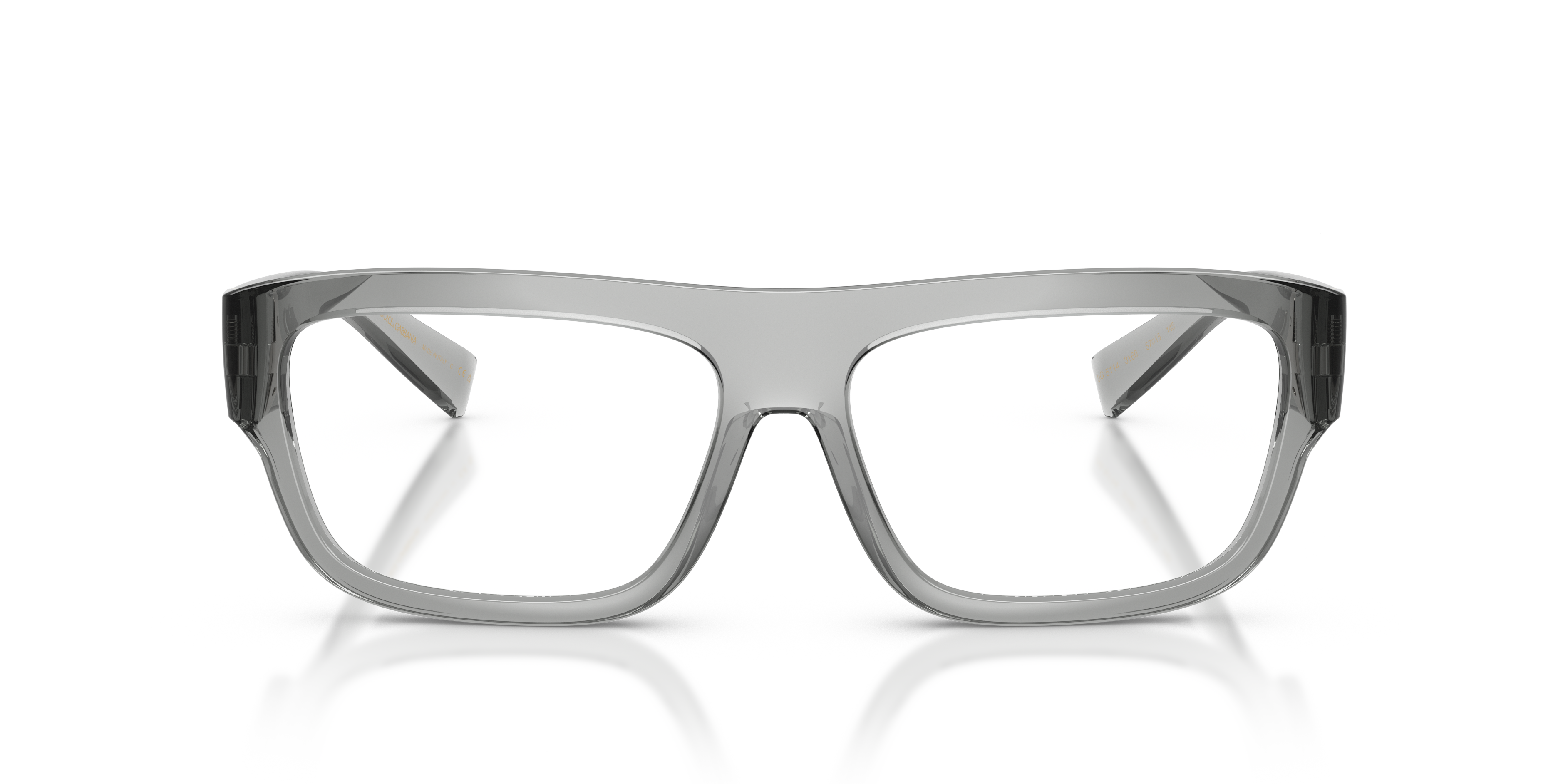 Dolce & Gabbana Man Dolce & Gabbana DG5114 3160 Optical frames Injected Grey Transparent Squared Norma