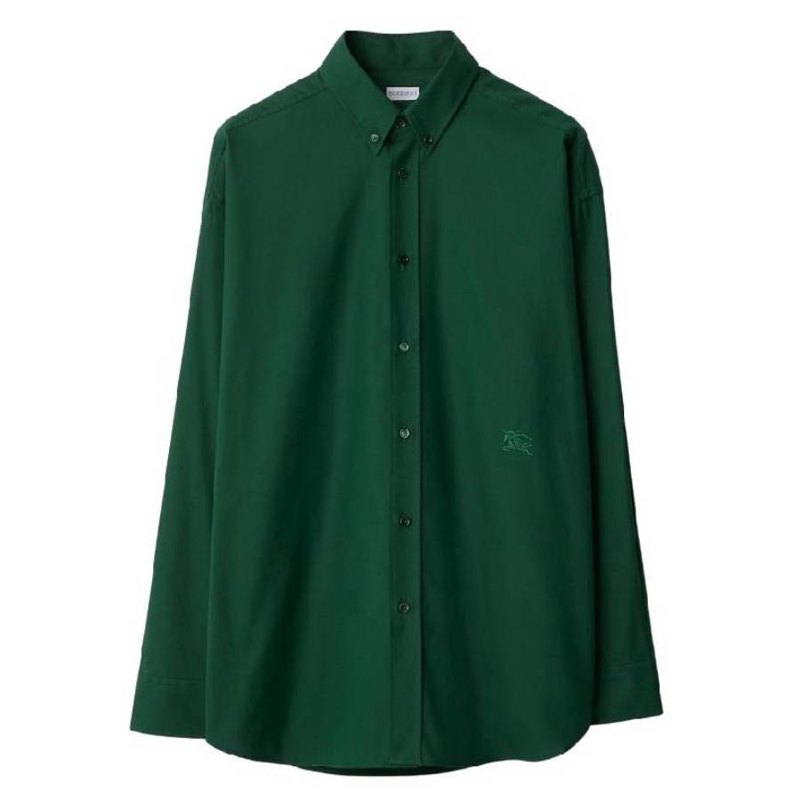 Equestrian Knight Embroiered Cotton Shirt