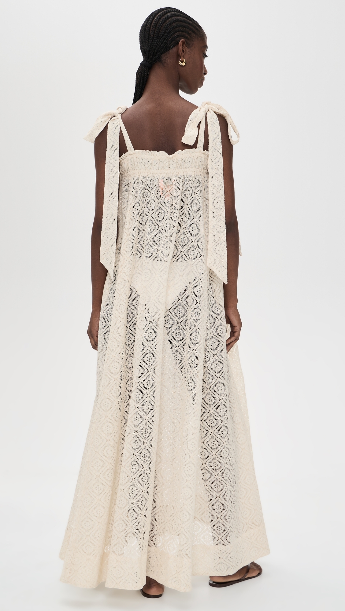 Elastic Convertible Maxi Dress Natural One Size