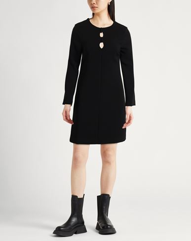 Woman Mini dress Black Size 8 Polyester, Elastane