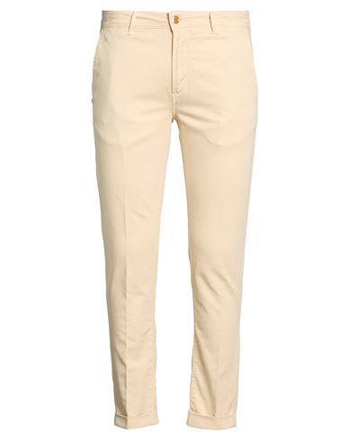 Man Pants Cream Size 28 Cotton, Polyester, Elastane