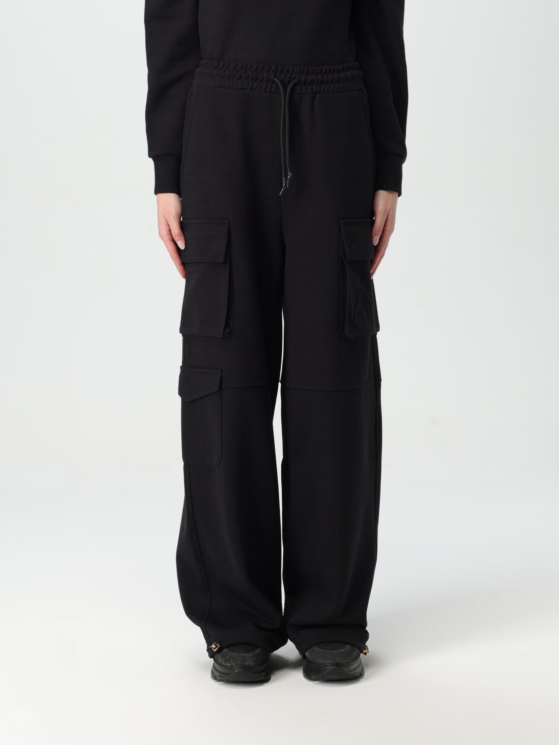 Fleece cargo pants - Black