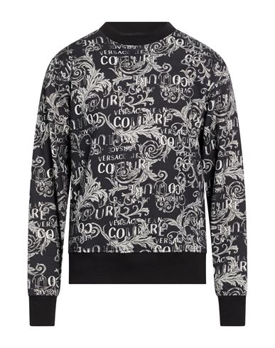 Man Sweatshirt Black Size L Cotton
