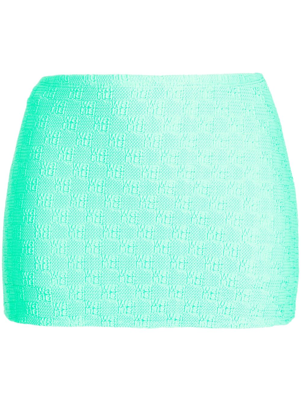 Monogram-pattern mini shorts - Green