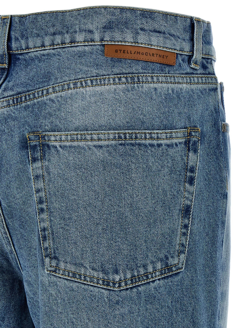 Straight-leg Jeans With Contrasting Panels