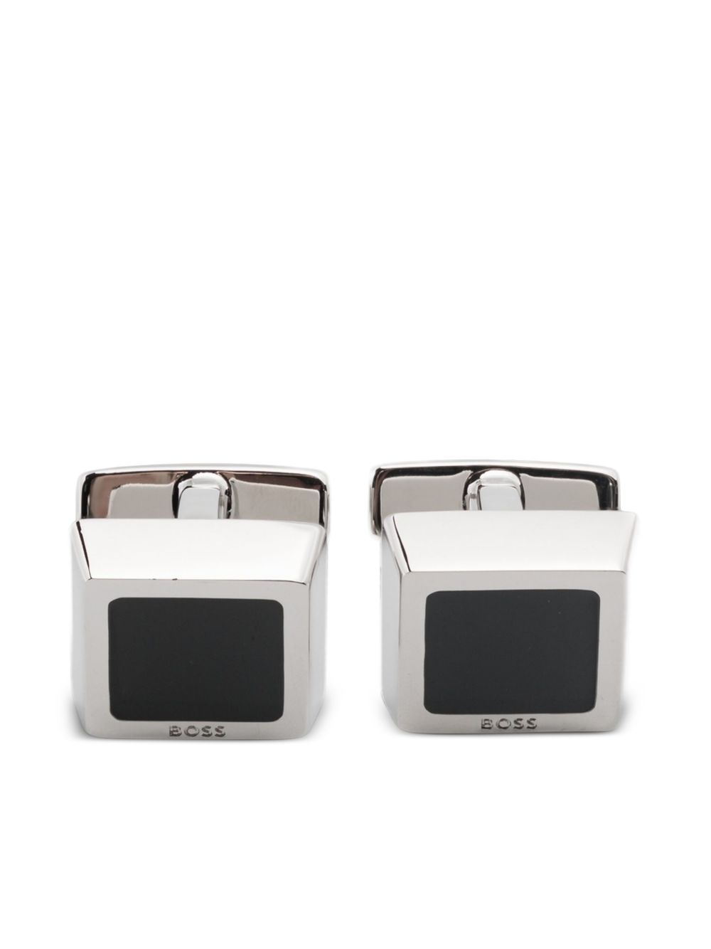 Logo-engraved cufflinks - Silver