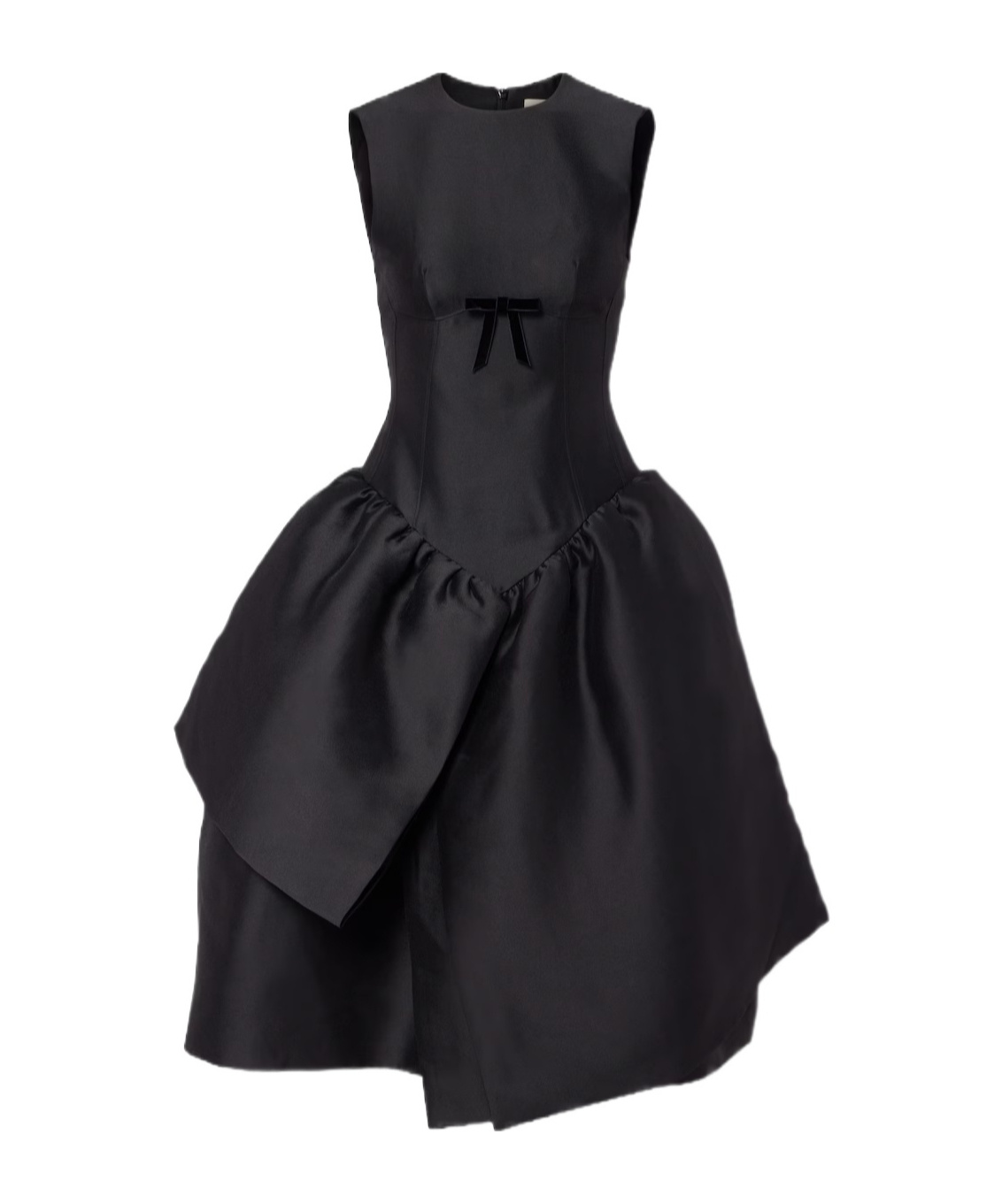 Bow-detail midi dress