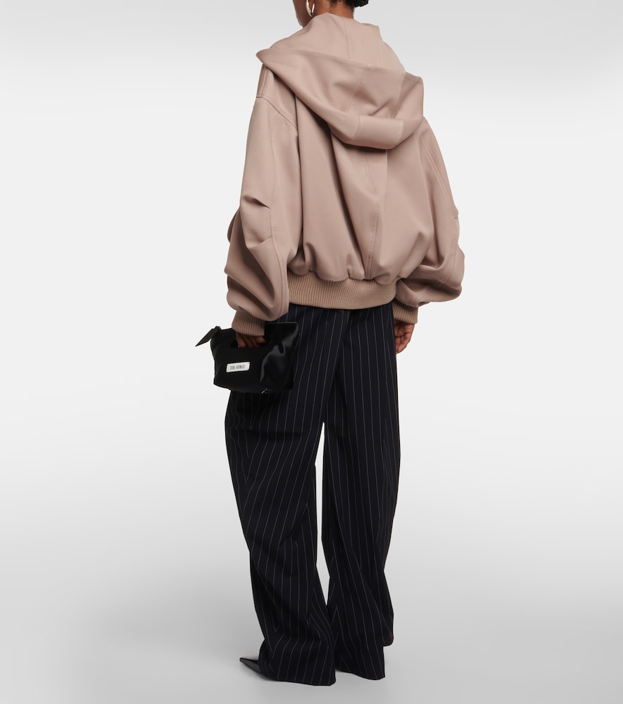 Bomber wool gabardine jacket