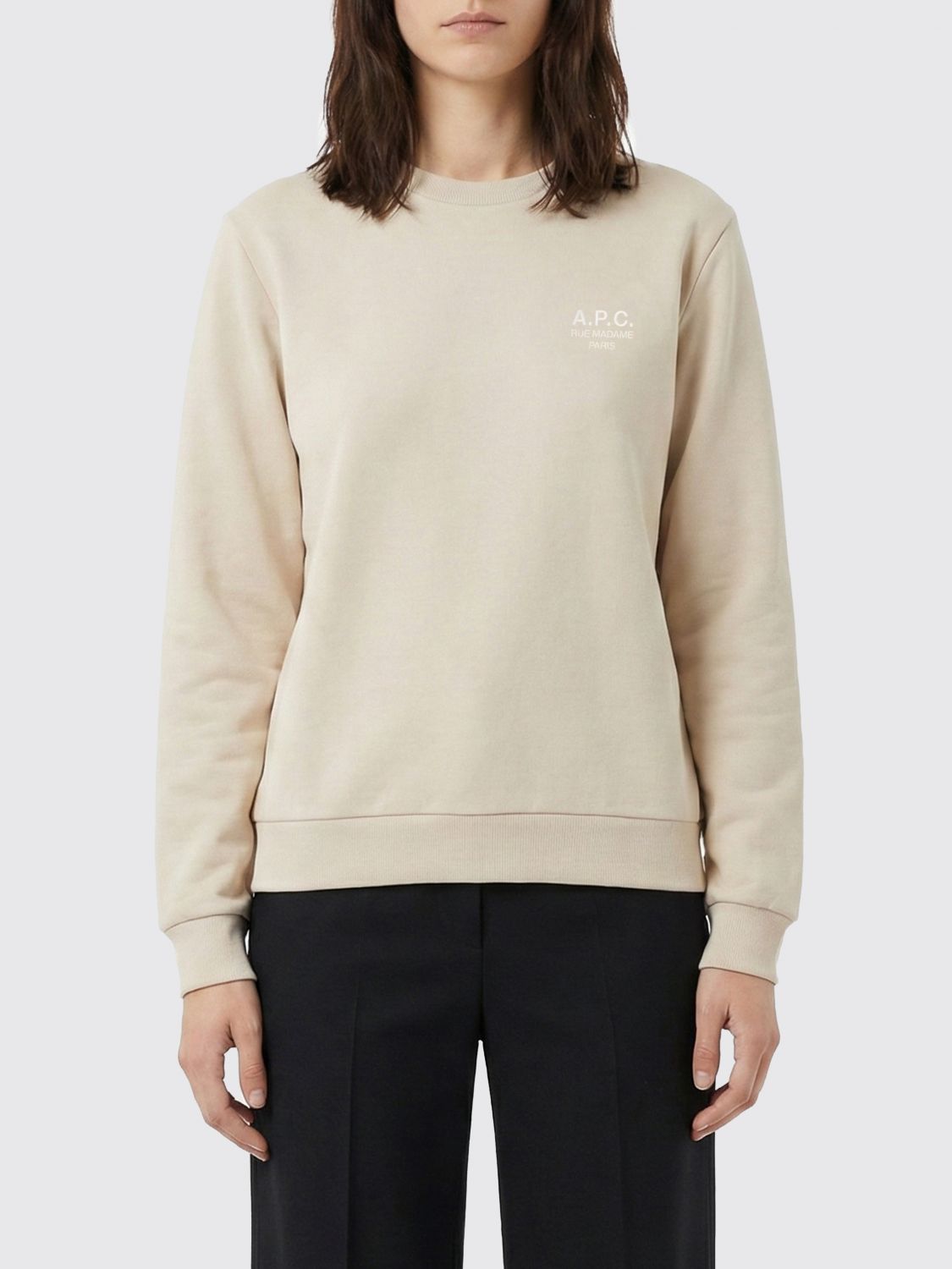 Sweatshirt A. P.C. Woman color Blush Pink