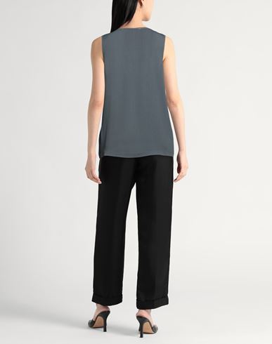 Woman Top Charcoal Size 8 Viscose, Elastane, Brass