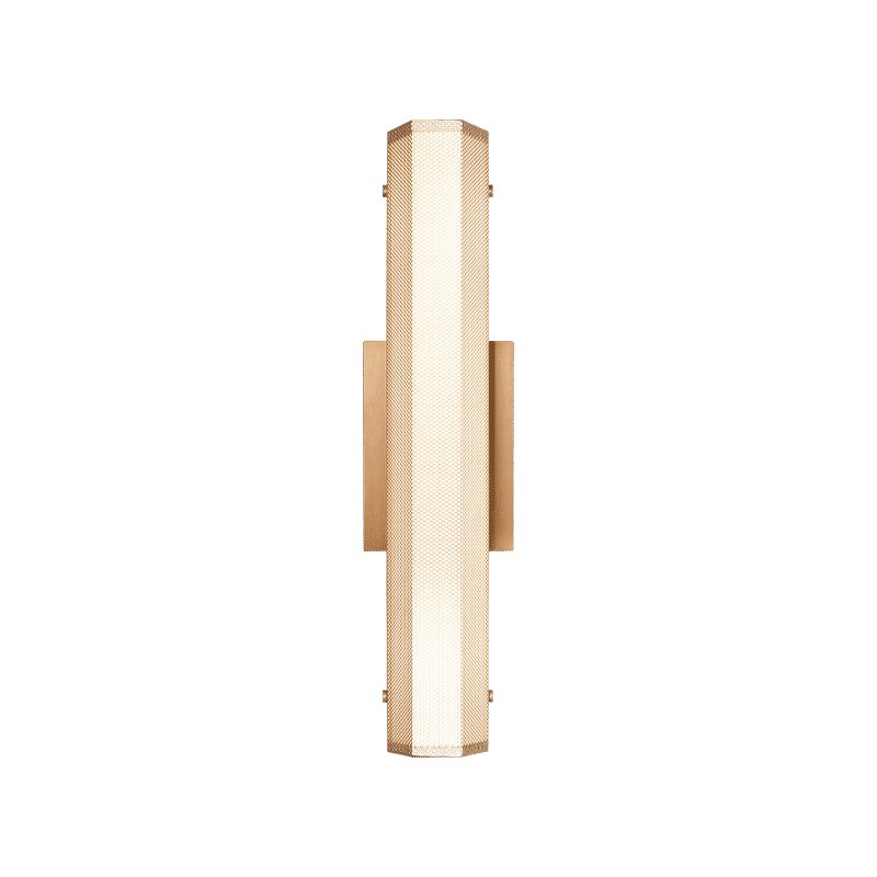 Matteo Pelermos 1-Light Wall Sconce In Aged Gold Bra