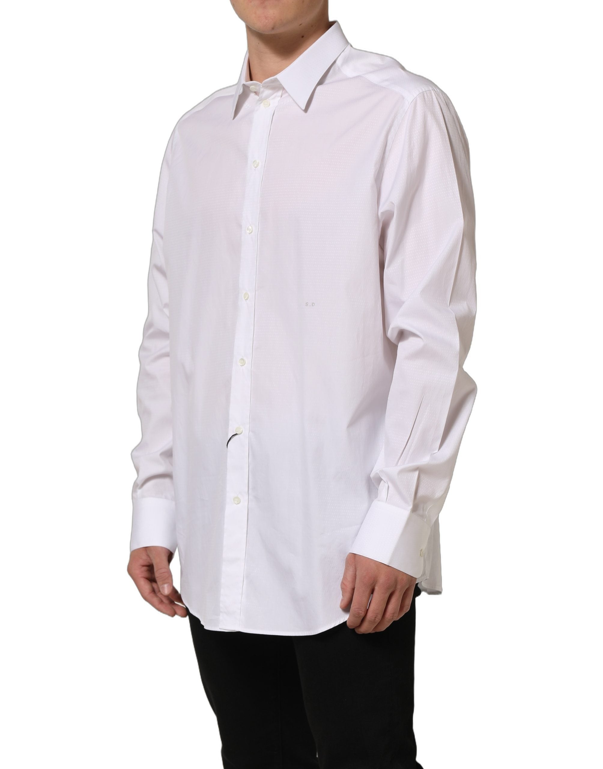 Cotton Dress Shirt Shirt — White