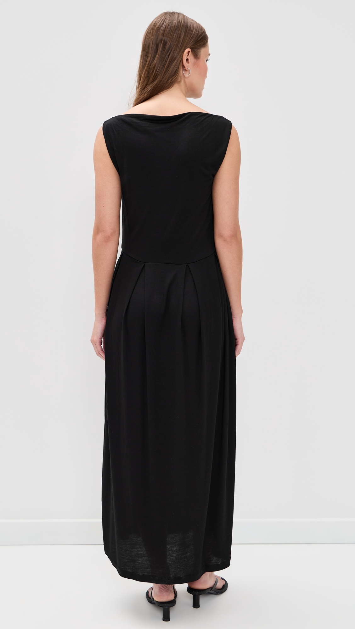 Square Neck Dress Black