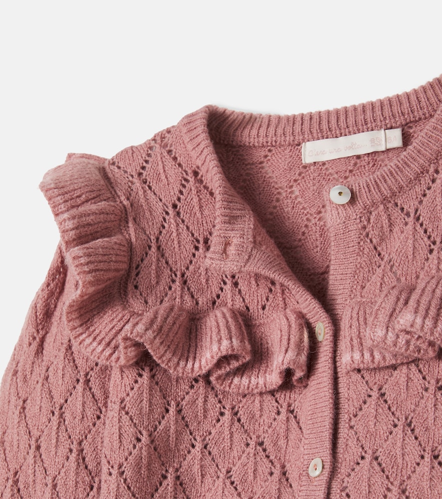 Azur ruffled cardigan