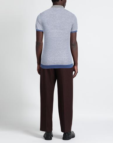 Man Sweater Blue Size 3XL Linen, Polyamide