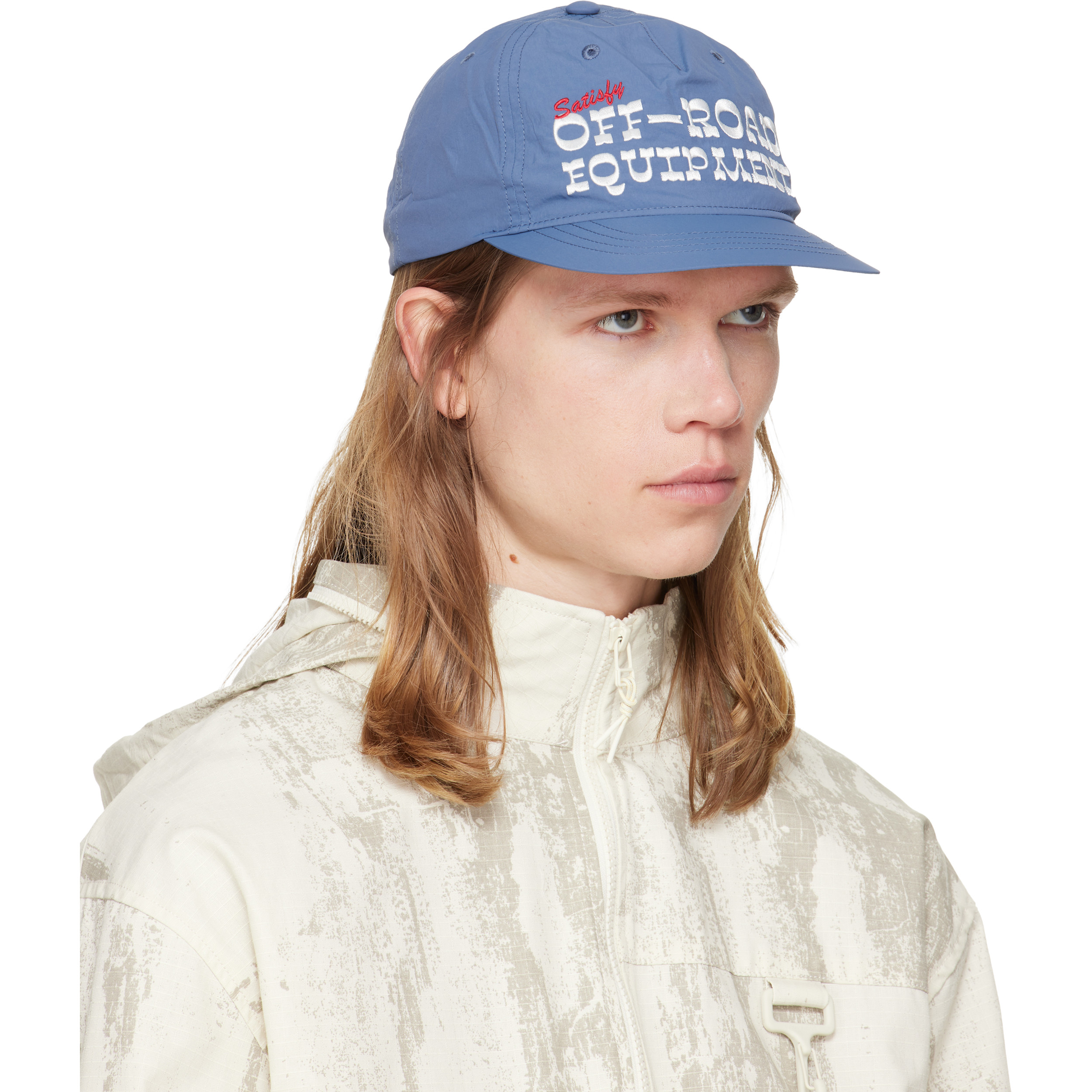 Blue FliteSilk 5‑Panel Pinch Cap