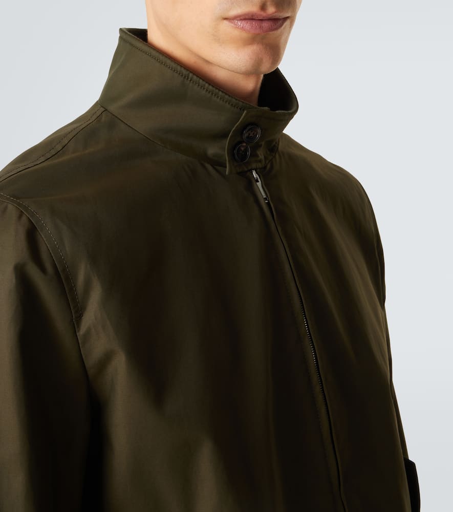 Cotton-blend bomber jacket