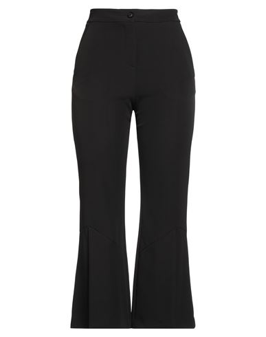 Woman Pants Black Size 4 Polyester, Elastane