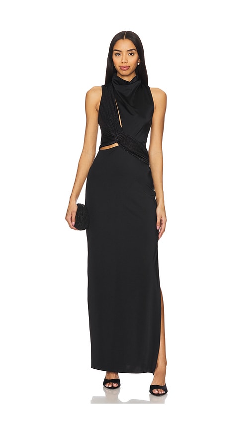 Baobab MAXIKLEID MIT AUSSCHNITTEN MARIAH in Black. Größe XS. Also in