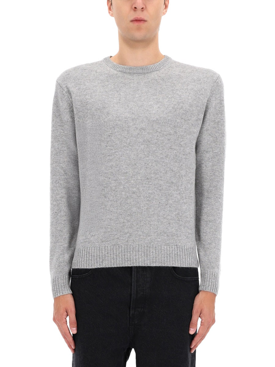 Ribbed Crew-neck Sweater