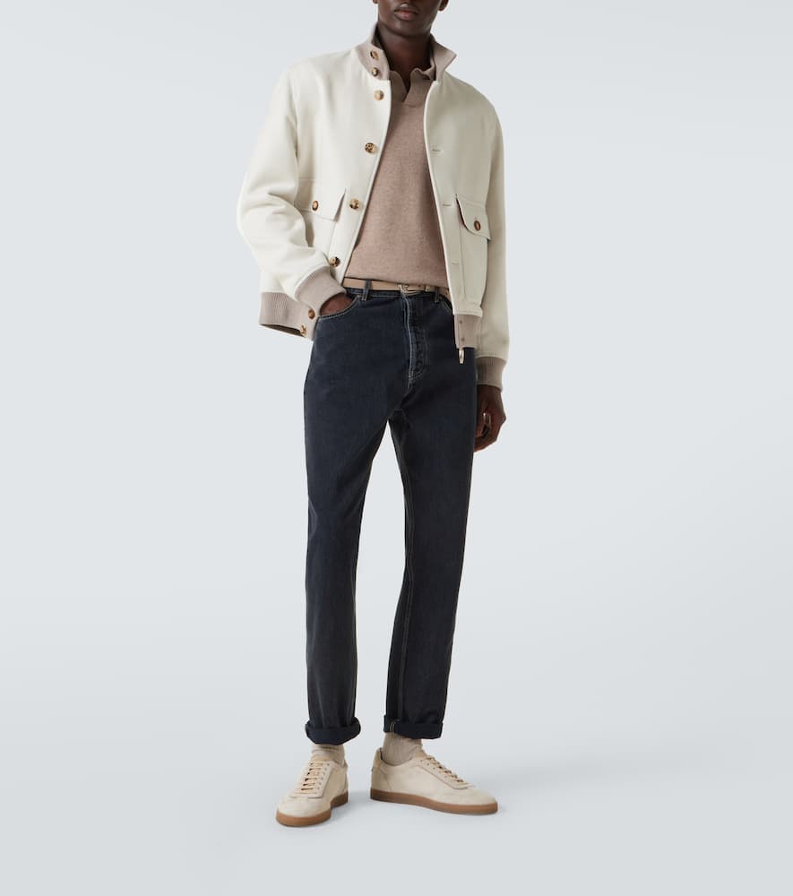 Cashmere polo sweater