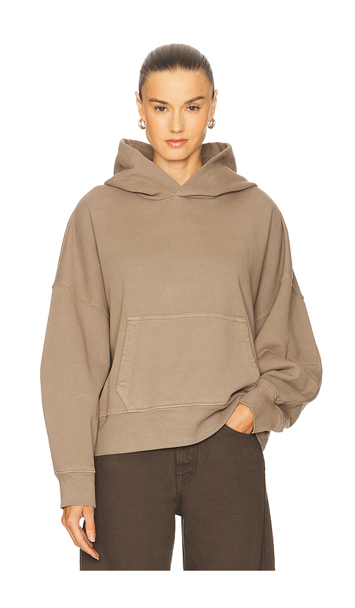 GRLFRND Essential Hoodie in Brown. S. Also in XXS