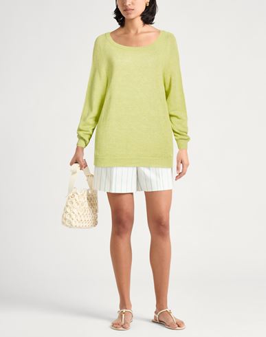 Woman Sweater Light green Size 8 Linen, Cotton