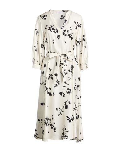 Woman Midi dress Ivory Size 8 Silk